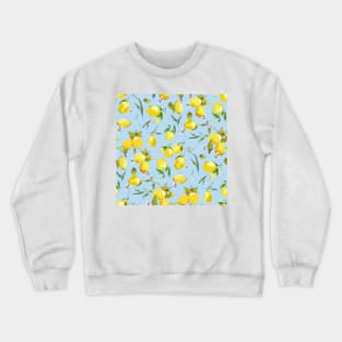 watercolor lemons 10 Crewneck Sweatshirt